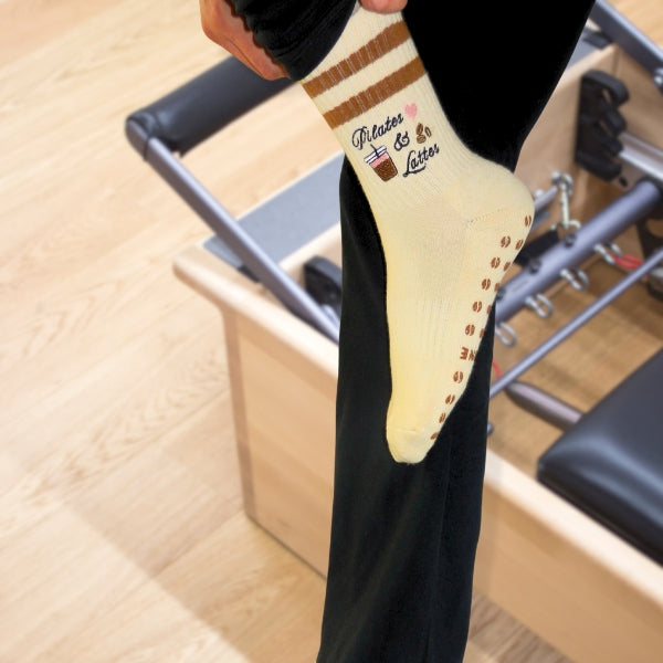 Pilates & Lattes Grip Socks